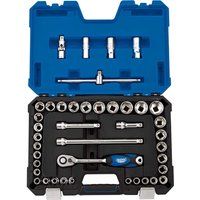 Draper Draper Expert Combined MM/AF Socket Set, 1/2" Sq. Dr. (41 Piece) 16453