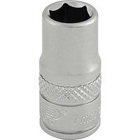 Draper Socket, 1/4" Sq. Dr., 7mm