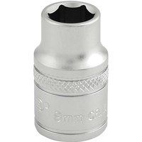 Draper 6 Point Metric Socket, 3/8" Sq. Dr., 9mm