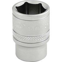 Draper 16540 3/8-Inch Square Drive 6 Point Metric Socket, 14mm Size