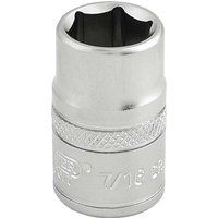 Draper 6 Point Imperial Socket, 3/8" Sq. Dr., 7/16"