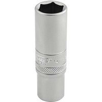 Draper 6 Point Metric Deep Socket, 3/8" Sq. Dr., 14mm