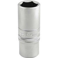 Draper 6 Point Metric Deep Socket, 3/8" Sq. Dr., 19mm