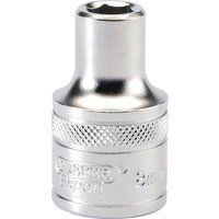 Draper 16595 1/2" Square Drive 6 Point Socket, 8mm Size , Blue