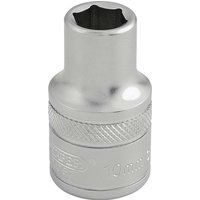 Draper 6 Point Metric Socket, 1/2" Sq. Dr., 10mm