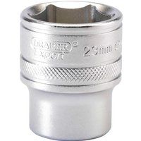 Draper 16614 1/2" Square Drive 6 Point Socket, 23mm Size , Blue