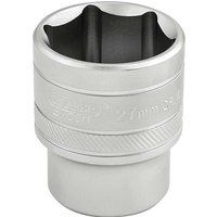 Draper 16618 1/2" Square Drive 6 Point Socket, 27mm Size