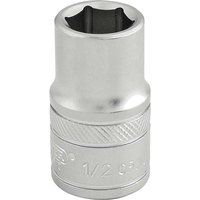 Draper 16626 1/2-Inch Square Drive Micro Satin Chrome Imperial Socket, 1/2-Inch Size , Blue