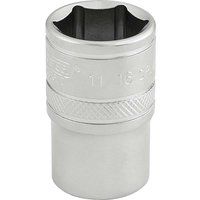 Draper 16630 1/2-Inch Square Drive Micro Satin Chrome Imperial Socket, 11/16-Inch Size
