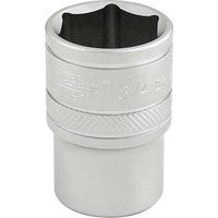 Draper 16631 1/2-Inch Square Drive Micro Satin Chrome Imperial Socket, 3/4-Inch Size