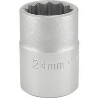 Draper DRA16692 3/4" Square Drive 12 Point Socket (24mm), Blue, 24 mm