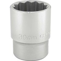 Draper T-MM/B 3/4 Square Drive 12 Point Socket (30mm), Blue, 30 mm