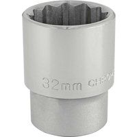 Draper T-MM/B 3/4 Square Drive 12 Point Socket (32mm), Blue, 32 mm