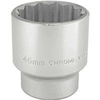 Draper T-MM/B Square Drive 12 Point Socket, Blue, 46 mm