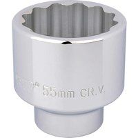 Draper 16708 3/4in Square Drive 12 Point Socket 55mm