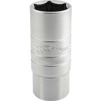 Draper 14mm Thread 6 Point Satin Chrome Spark Plug Socket, 1/2" Sq. Dr., 21mm