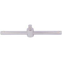 Draper Satin Chrome Sliding T Bar, 3/8" Sq. Dr.