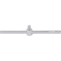 Draper 16789 1/2-Inch Square Drive Polished Chrome Sliding Tee Bar , Blue