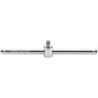 Draper 16790 1/2-Inch Square Drive Micro Satin Chrome Sliding Tee Bar