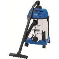 Draper 30L Wet and Dry Vacuum Cleaner With Stainless Steel Tank 1600W 240v