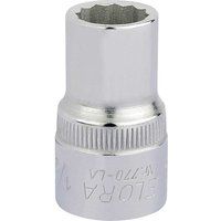 Draper 24351 Elora Bi-Hexagon Socket, 1/2" Square Drive, 1/2" AF, Blue