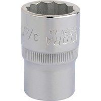 Elora Bi-Hexagon Socket, 1/2" Sq. Dr., 3/4"