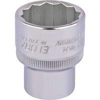 Draper 24476 Elora Bi-Hexagon Socket, 1/2" Square Drive, 1" AF, Blue