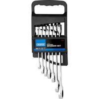 Draper 25397 Hi-Torq Metric Ratcheting Combination Spanner Set, Blue, 7 Pcs