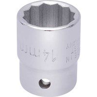 Elora Bi-Hexagon Socket, 3/8" Sq. Dr., 14mm