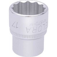 Elora Bi-Hexagon Socket, 3/8" Sq. Dr., 17mm