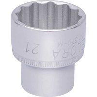 Elora Bi-Hexagon Socket, 3/8" Sq. Dr., 21mm