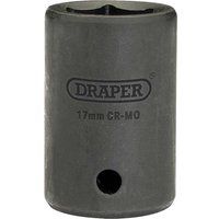 Draper Impact Socket, 1/2" Sq. Dr., 17mm