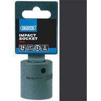 Draper 28545 Expert Impact Socket, 1/2" Square Drive, 24mm