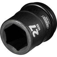 Draper 28719 Expert Hi-Torq 6 Point Impact Socket, 3/4" Square Drive, 27mm , Blue