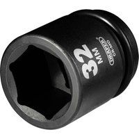 Draper 28743 Expert Hi-Torq 6 Point Impact Socket, 3/4" Square Drive, 32mm , Blue