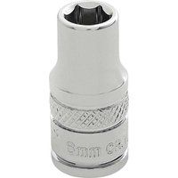 Draper HI-TORQ£ 6 Point Socket, 1/4" Sq. Dr., 6.0mm