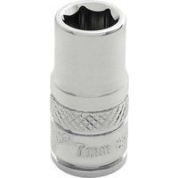Draper HI-TORQ£ 6 Point Socket, 1/4" Sq. Dr., 7mm