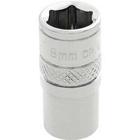 Draper HI-TORQ£ 6 Point Socket, 1/4" Sq. Dr., 8mm