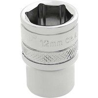 Draper HI-TORQ£ 6 Point Socket, 1/4" Sq. Dr., 12mm