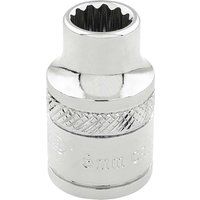 Draper 32768 Hi-Torq 12 Point Socket Square Drive 3/8 Inch, 6mm, Blue