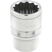 Draper HI-TORQ£ 12 Point Socket, 3/8" Sq. Dr., 14mm