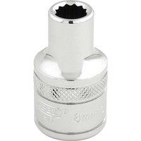 Draper 33038 1/2" Square Drive 12 Point Socket, 8mm Size