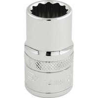 Draper HI-TORQ£ 12 Point Socket, 1/2" Sq. Dr., 14mm