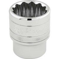 Draper Expert Quality 1/2" Square Drive Hi-Torq 12 Point Socket - 26mm