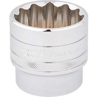 Draper 33594 1/2" Square Drive 12 Point Socket, 36mm Size , Blue