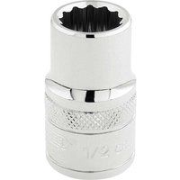 Draper 33608 1/2-Inch Square Drive Polished Chrome Imperial Socket, 1/2-Inch Size
