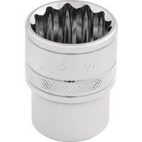 Draper 33661 1/2-Inch Square Drive Polished Chrome Imperial Socket, 7/8-Inch Size
