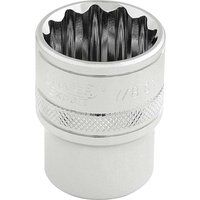 Draper 33661 1/2-Inch Square Drive Polished Chrome Imperial Socket, 7/8-Inch Size