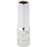 Draper 33732 1/2" Square Drive Hi-Torq 12 Point Deep Socket, 13mm Size , Blue