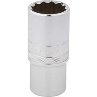 Draper £33772 1/2" Square Drive Hi-Torq 12 Point Deep Socket, 19 mm Size , Blue